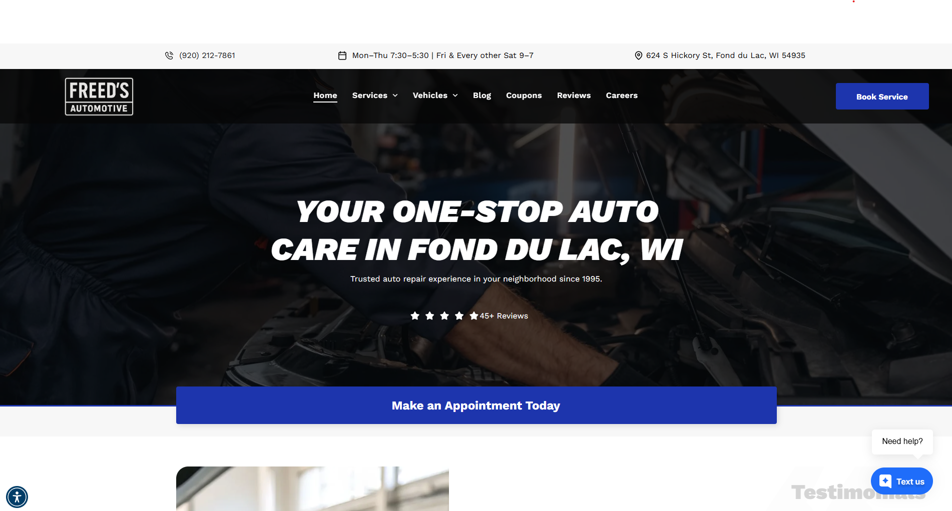 Freed's Automotive in Fond du Lac, WI