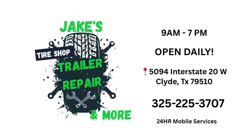 Jake's Tire Shop, Trailer Repair & More in Clyde, TX (2)