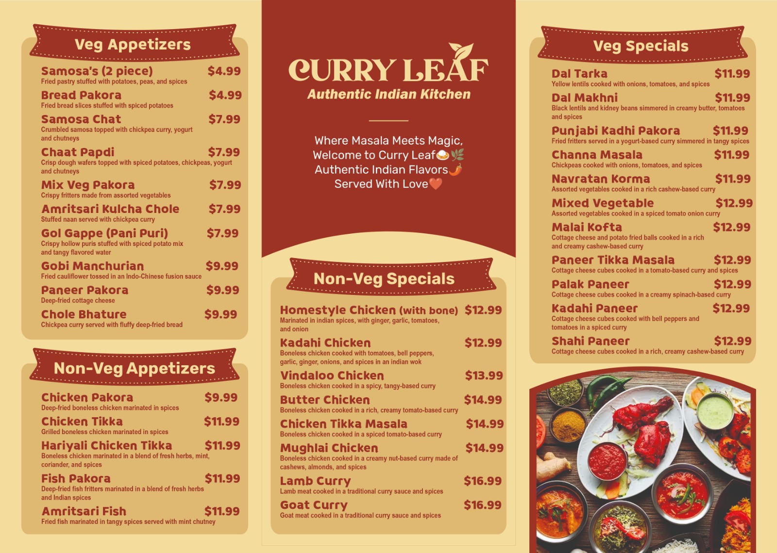 Curry leaf Punjabi dhaba / India restaurant in Sealy, TX (2)