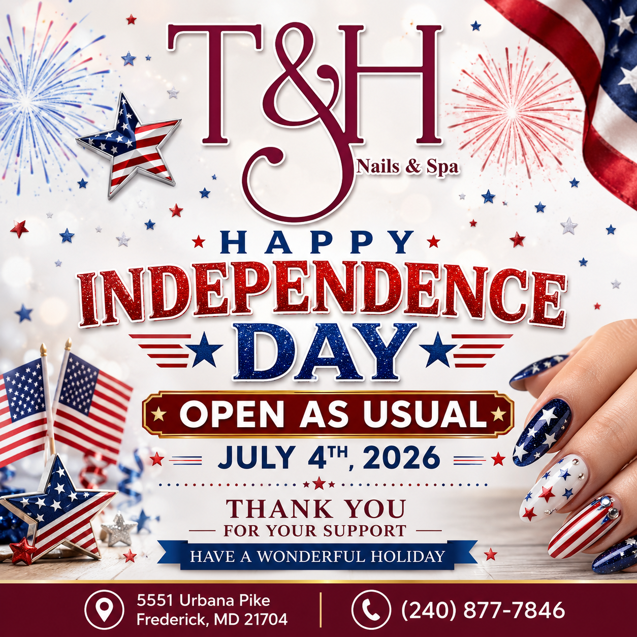 T & H Nails And Spa in Frederick, MD
