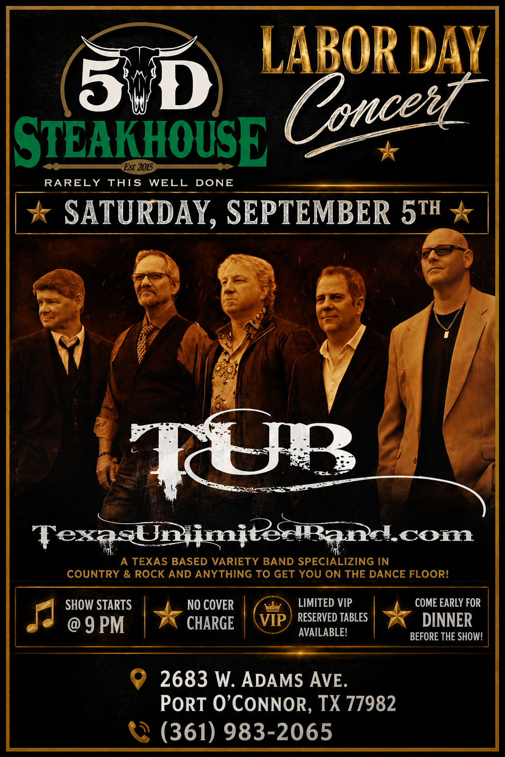 5D Steakhouse & Lounge in Yorktown, TX (2)