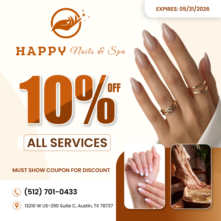 Happy Nails & Spa in Austin, TX