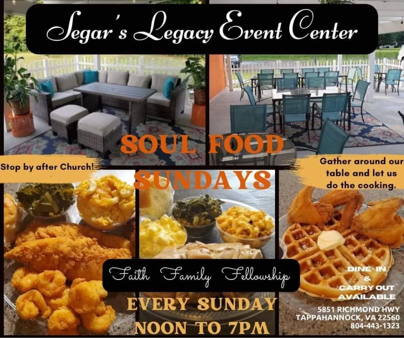 Segar's Legacy Event Center and Restaurant in Tappahannock, VA