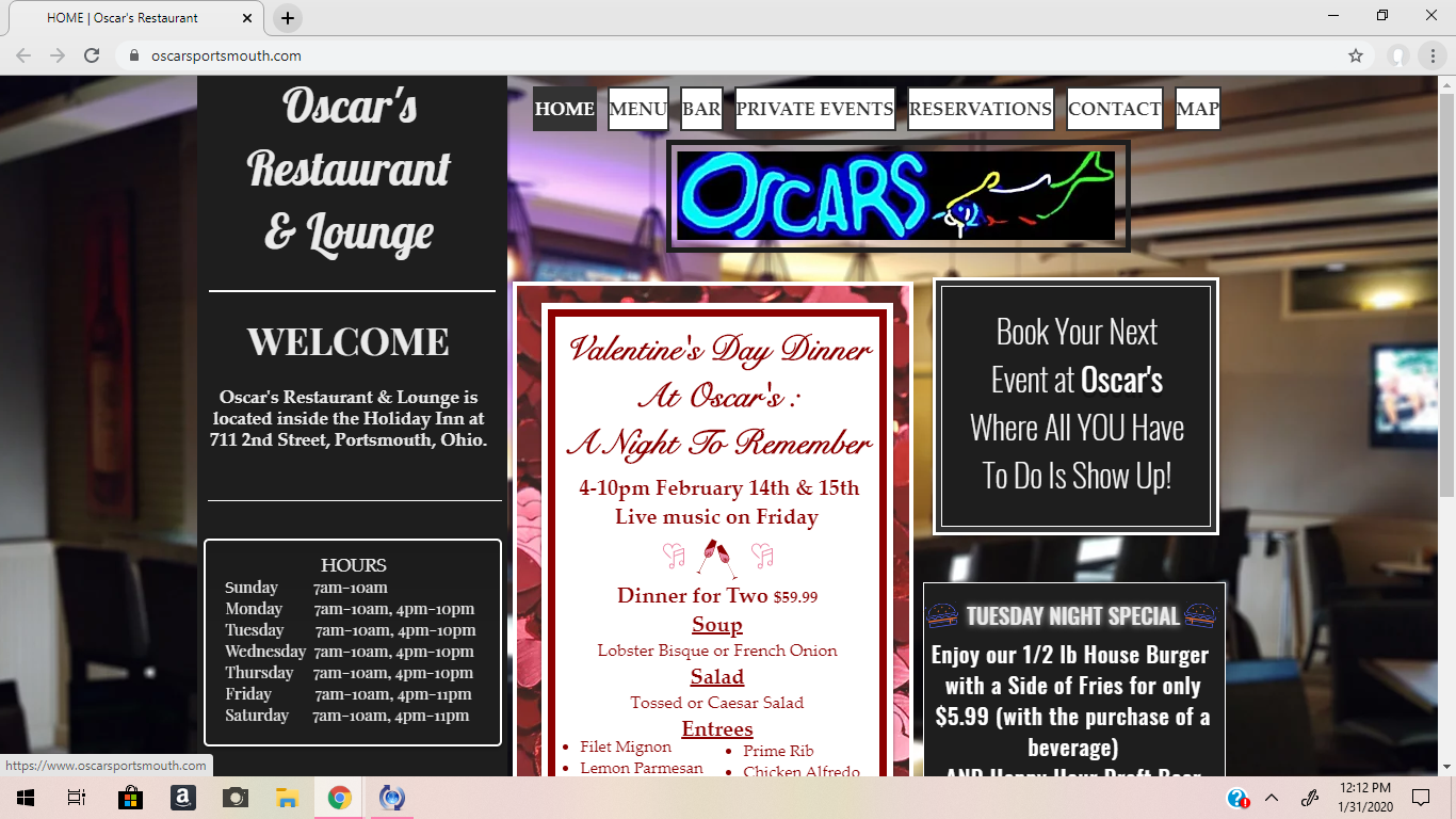 Oscar's Restaurant & Lounge in Portsmouth, OH