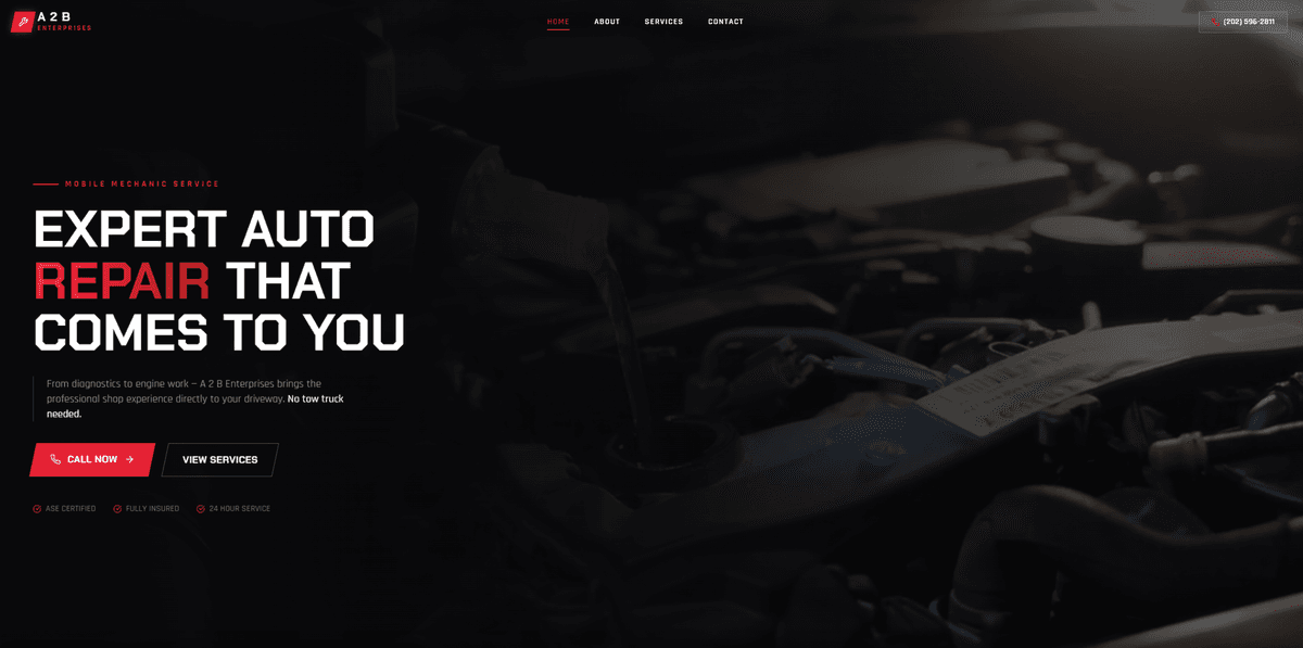 A 2 B Enterprises Mobile Mechanic & Emergency Auto Repair in Fredericksburg, VA