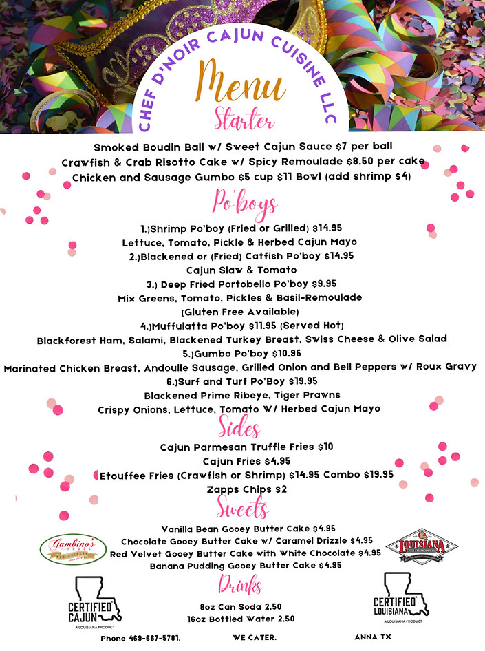 Chef D'noir Cajun Cuisine LLC Food Trailer in Anna, TX (2)