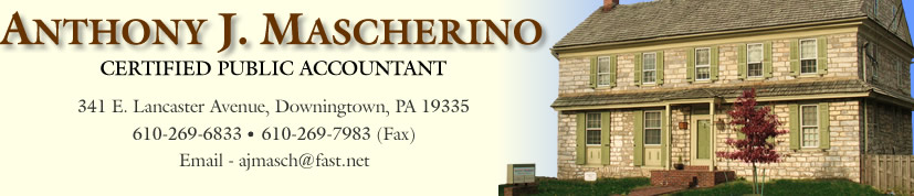 Anthony J. Mascherino, CPA in Downingtown, PA