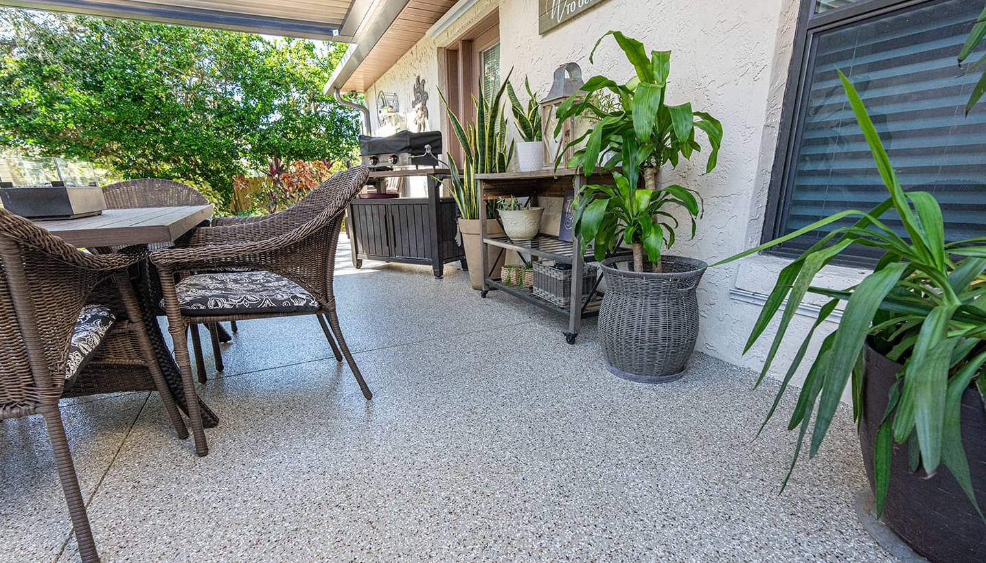 Dual Stone Epoxy Floor in Winter Garden, FL (3)