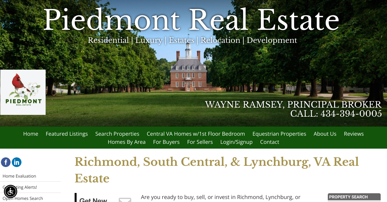 Piedmont Real Estate in Farmville, VA