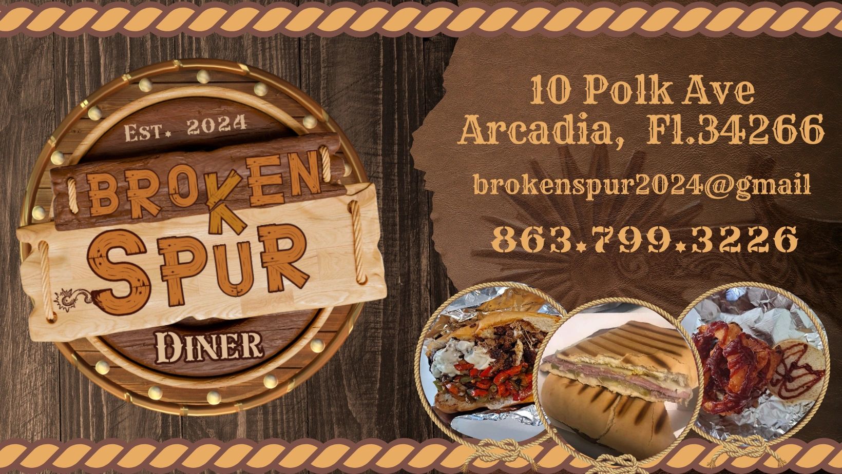 Broken Spur Diner in Arcadia, FL