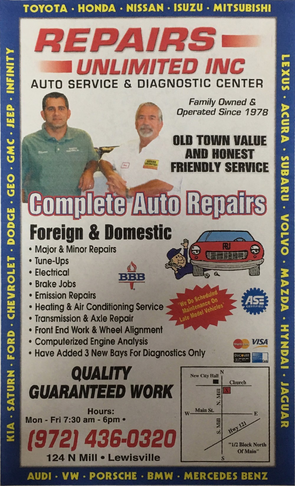 Repairs Unlimited Inc. in Lewisville, TX
