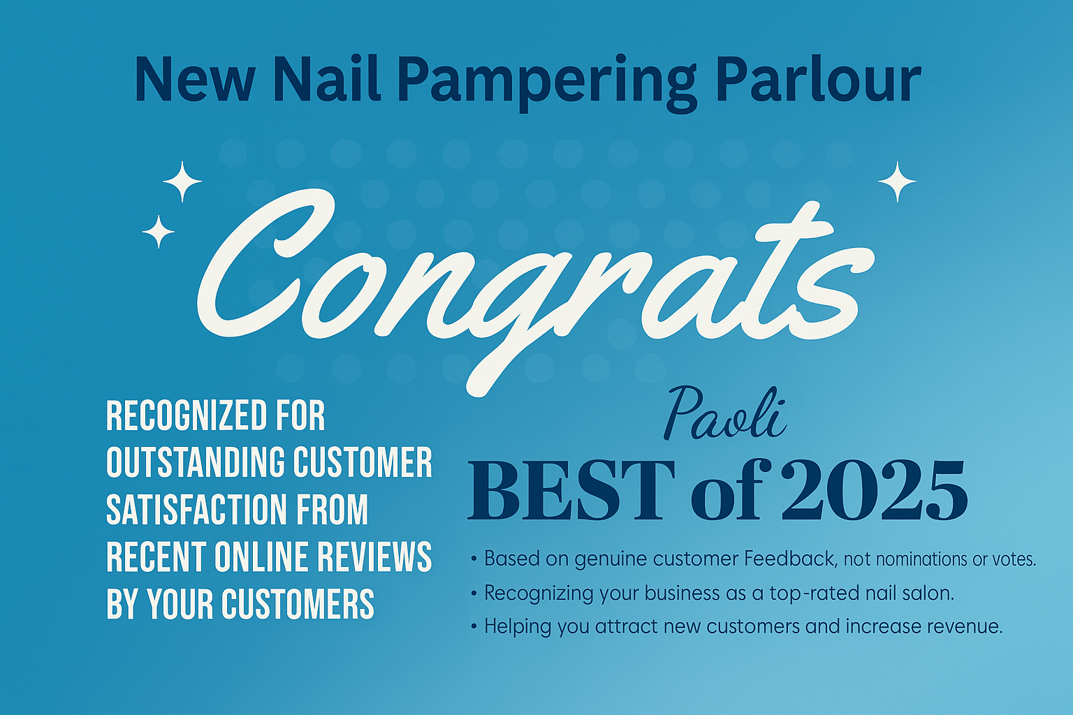 New Nail Pampering Parlour in Paoli, PA