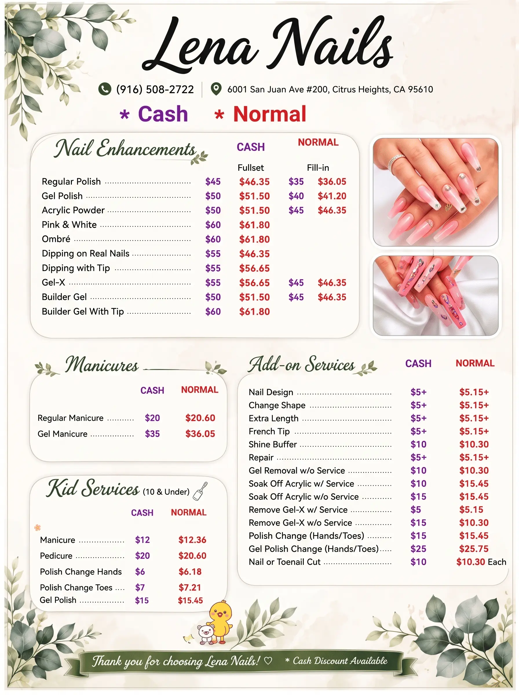 Lena Nails in Citrus Heights, CA