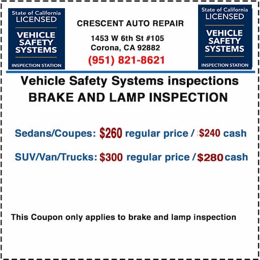 Crescent Auto Repair Smog Check in Corona, CA (6)