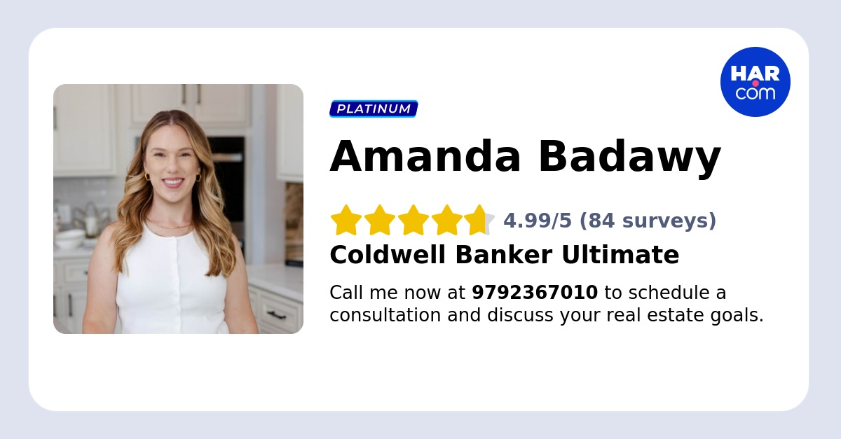 Amanda Badawy, Realtor- Coldwell Banker Ultimate in Lake Jackson, TX
