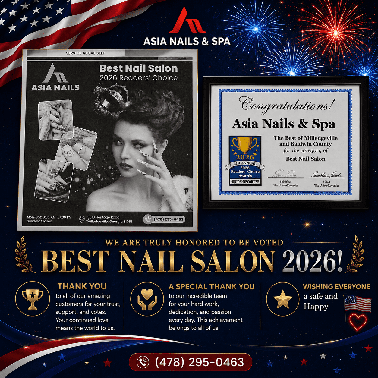 Asia Nails & Spa LLC in Milledgeville, GA (6)