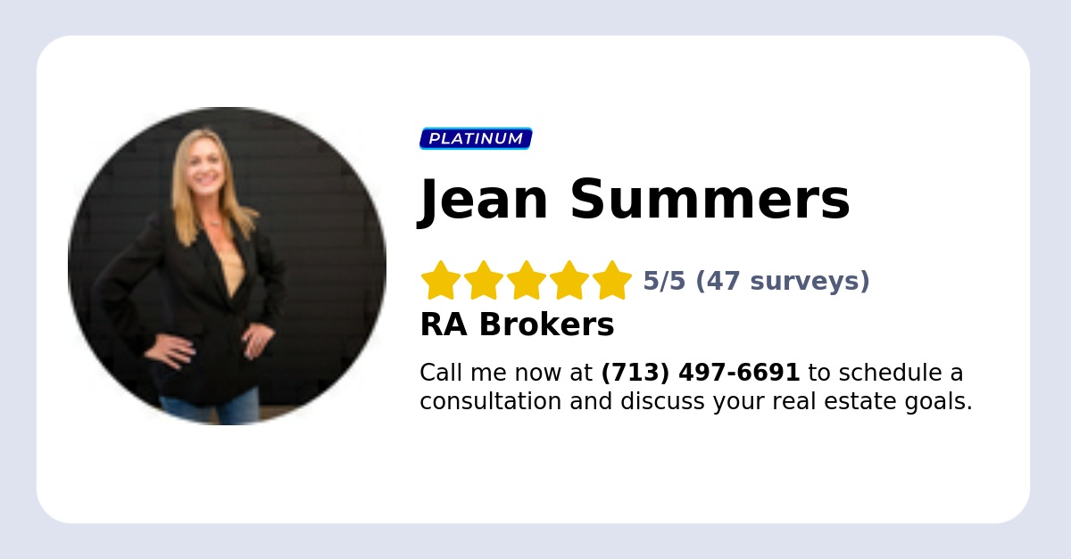 Jean Summers, RA Brokers in Coldspring, TX