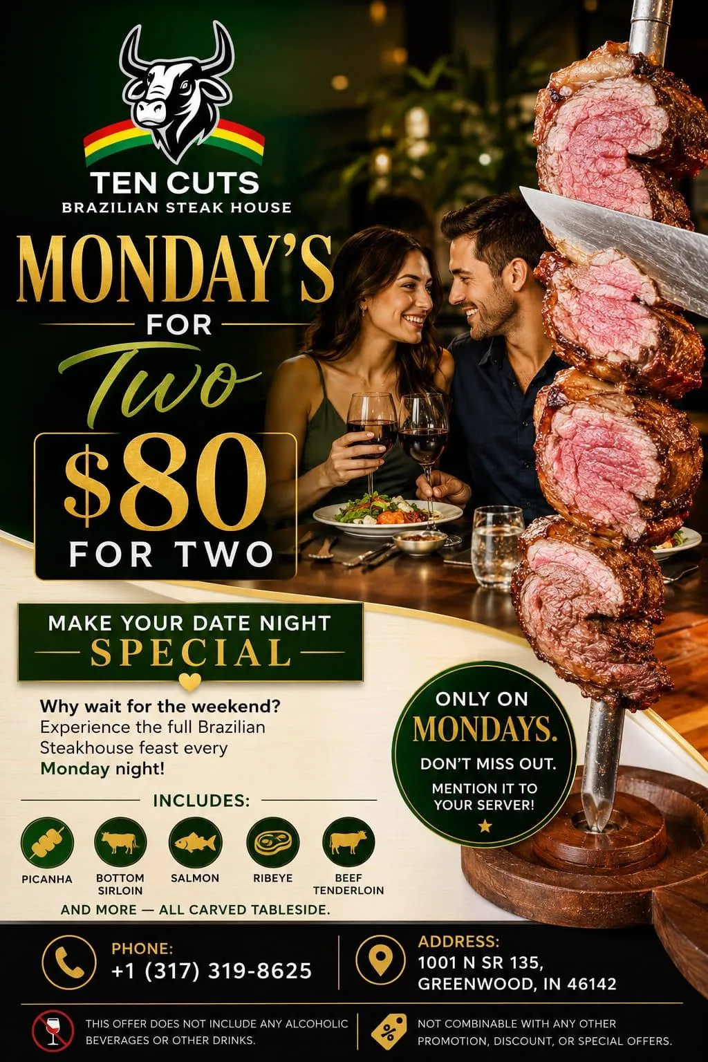 Ten Cuts Brazilian Steakhouse in Greenwood, IN (2)