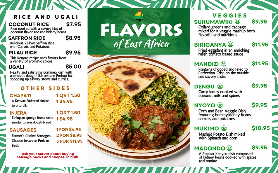 Flavors of East Africa in Estados Unidos, CA