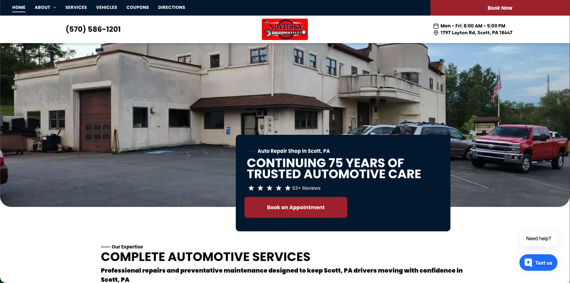 Novitsky Automotive in Scott, PA