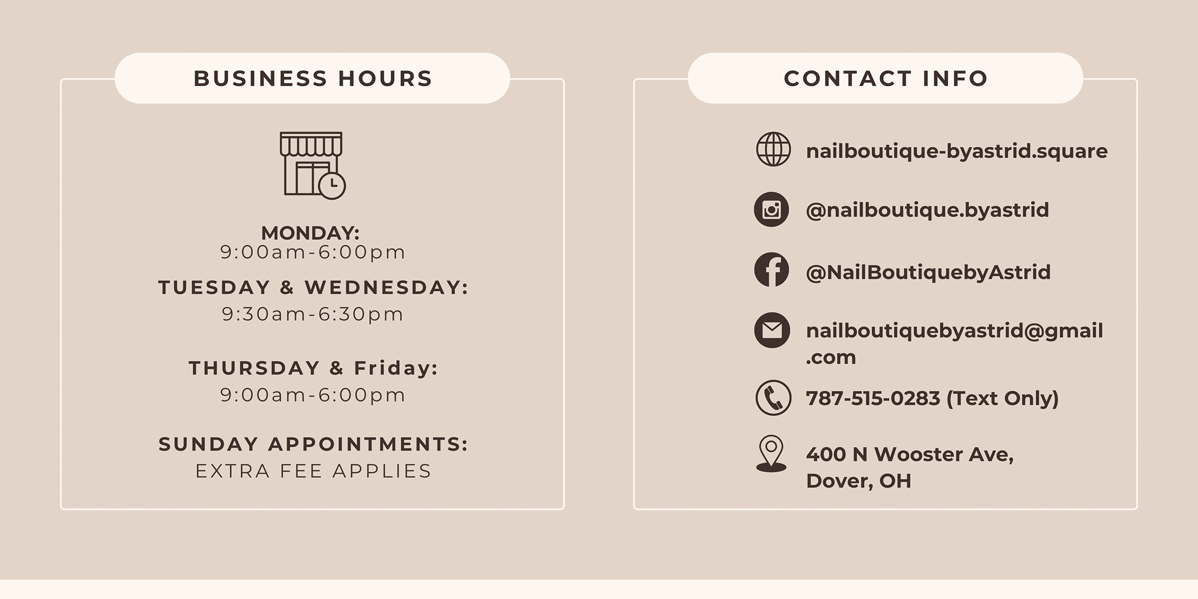 Nail Boutique by Astrid LLC. in Dover, OH