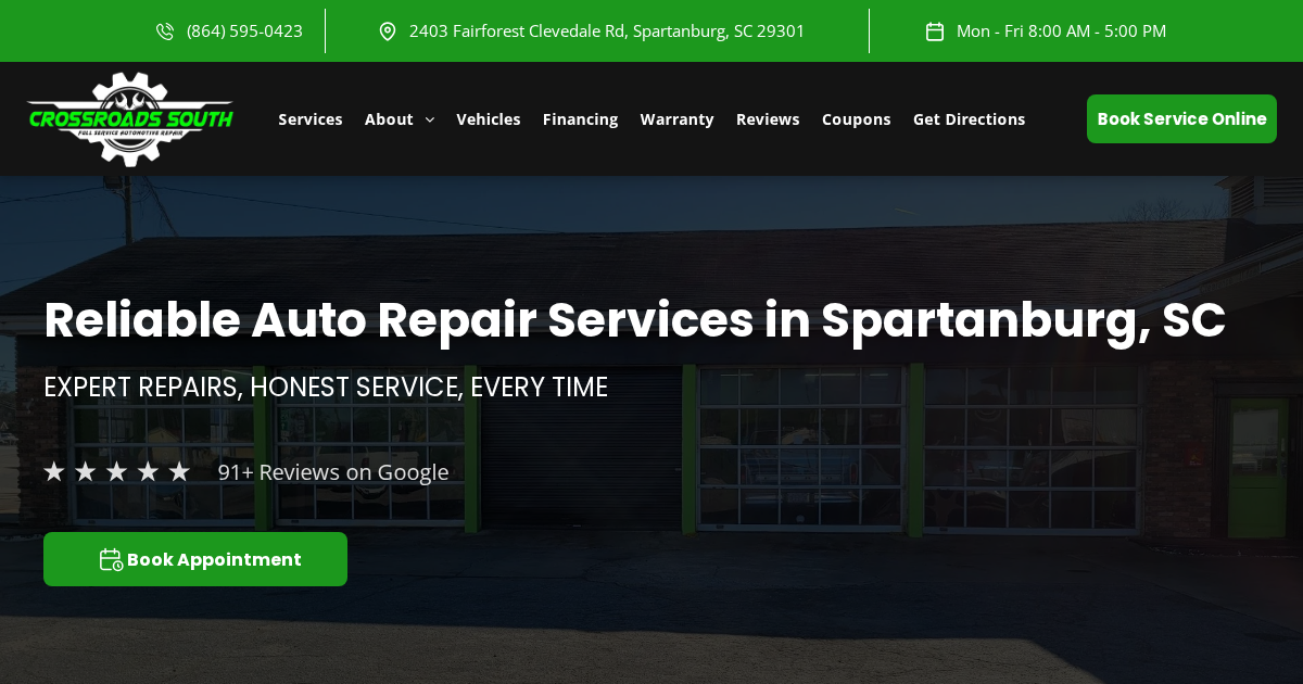 Crossroads South Automotive, LLC Auto Repair in Spartanburg, SC (3)