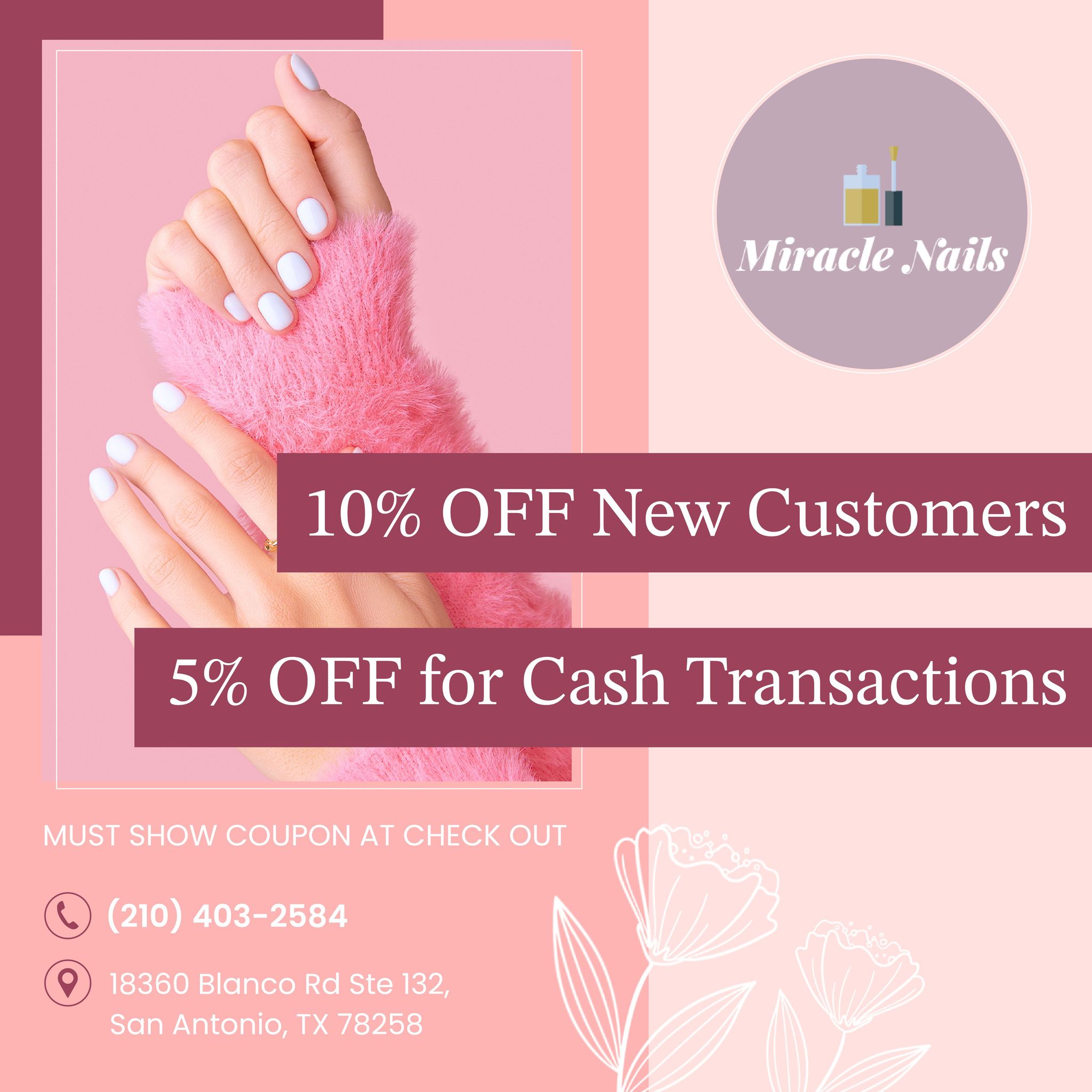 Miracle Nails - Blanco Road (5% - 10% OFF Coupon) in San Antonio, TX (2)