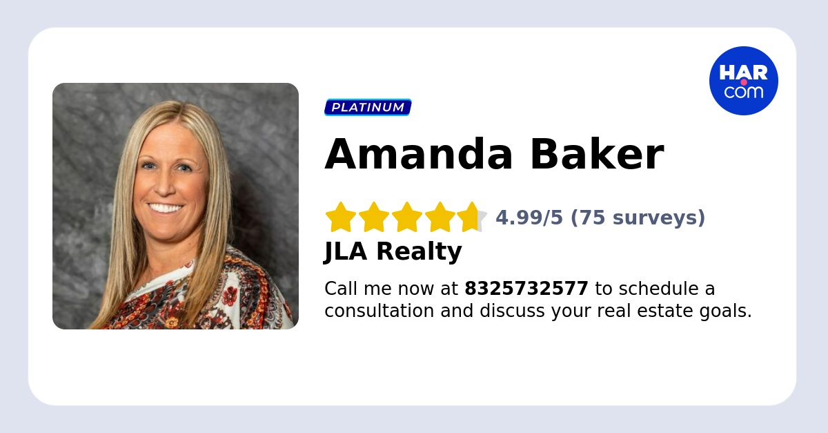 Amanda Baker REALTOR®️ - JLA Realty in Dayton, TX