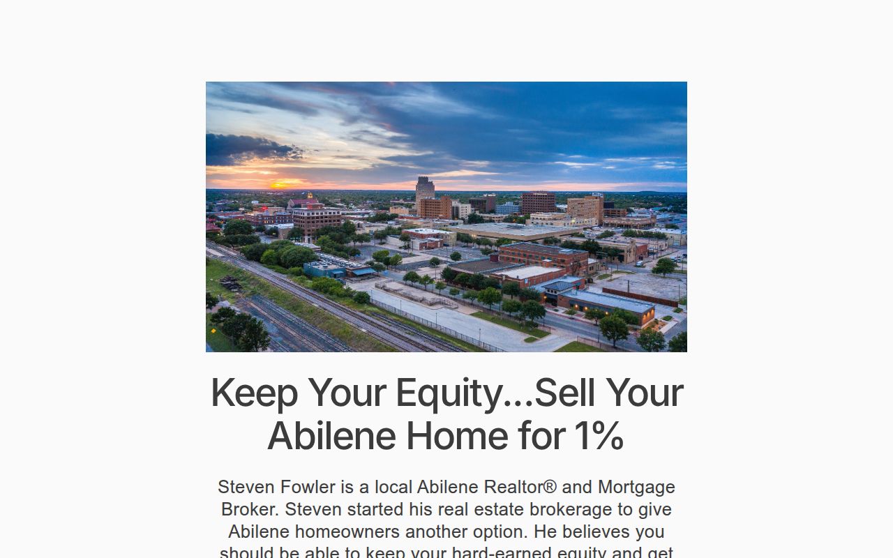 StevenSoldMine.com | Sell Your Abilene Home for 1% in Tuscola, TX (2)