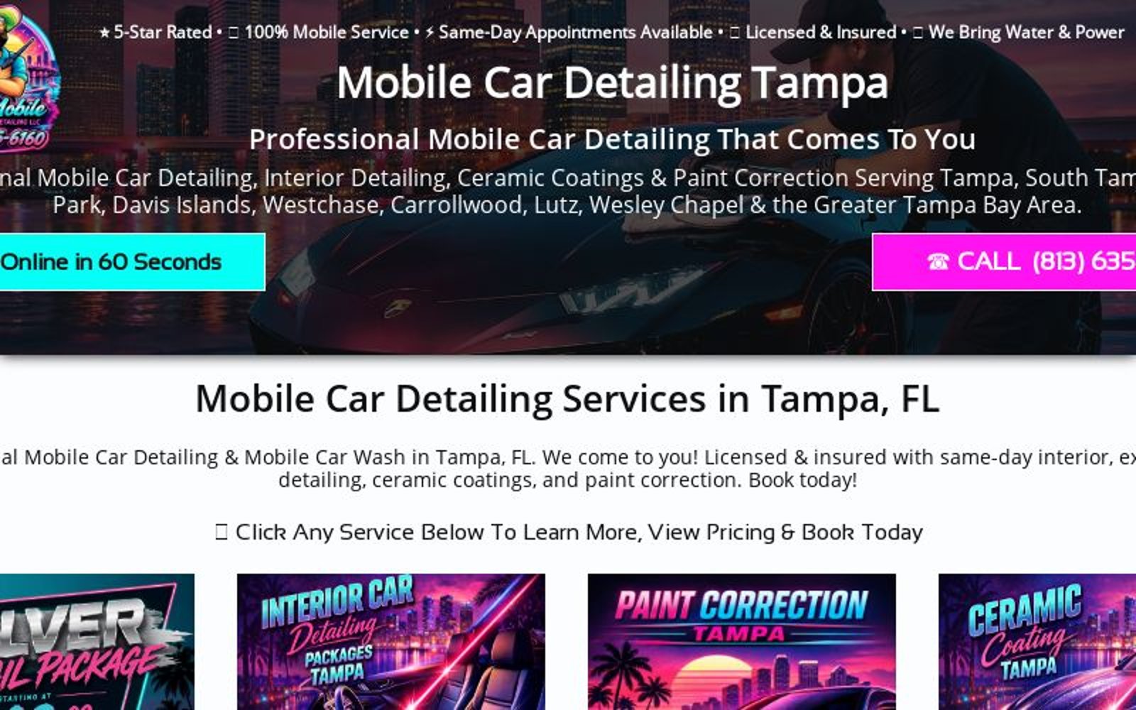 Fred’s Mobile Car Wash & Same Day Mobile Car Detailing Tampa in Tampa, FL