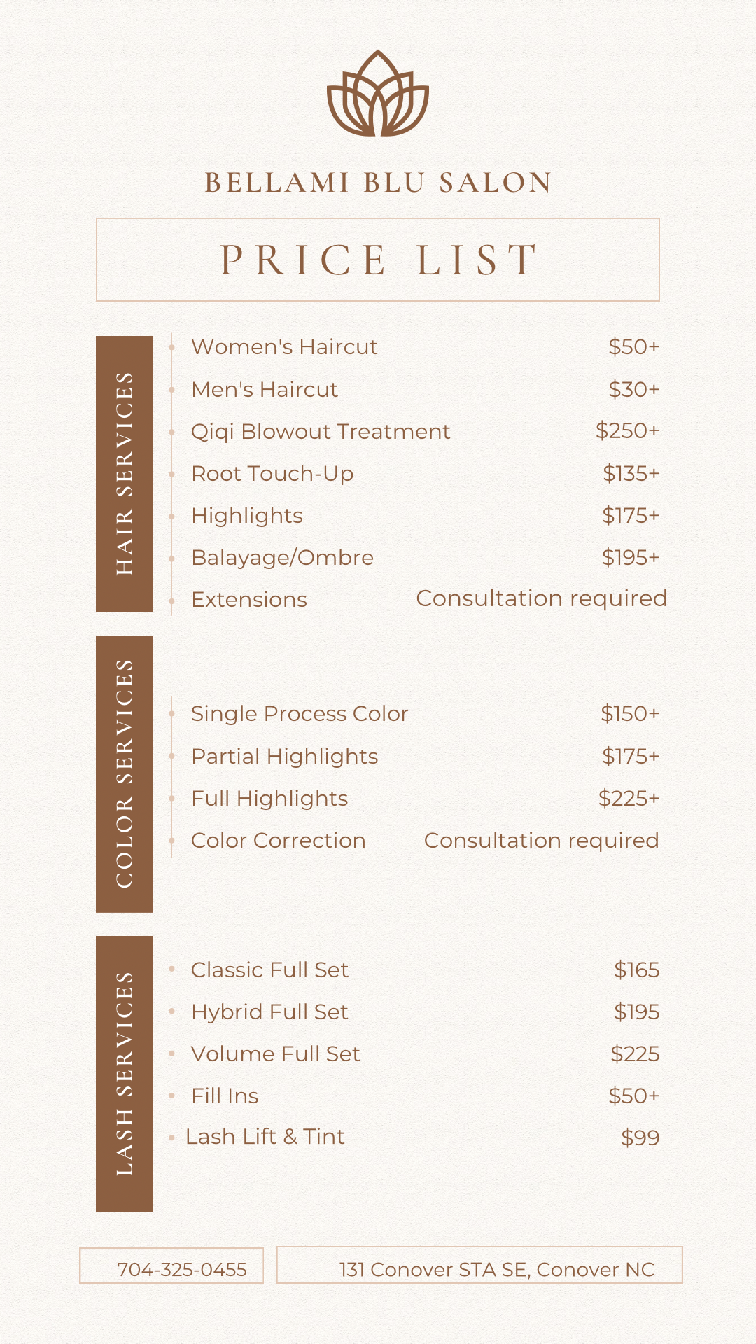 Bellami Blu Salon & Boutique in Conover, NC
