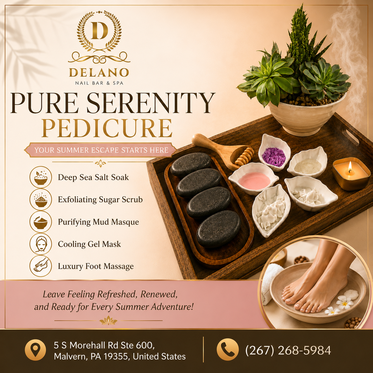 Delano Nail Bar & Spa (Malvern & Paoli) in Malvern, PA