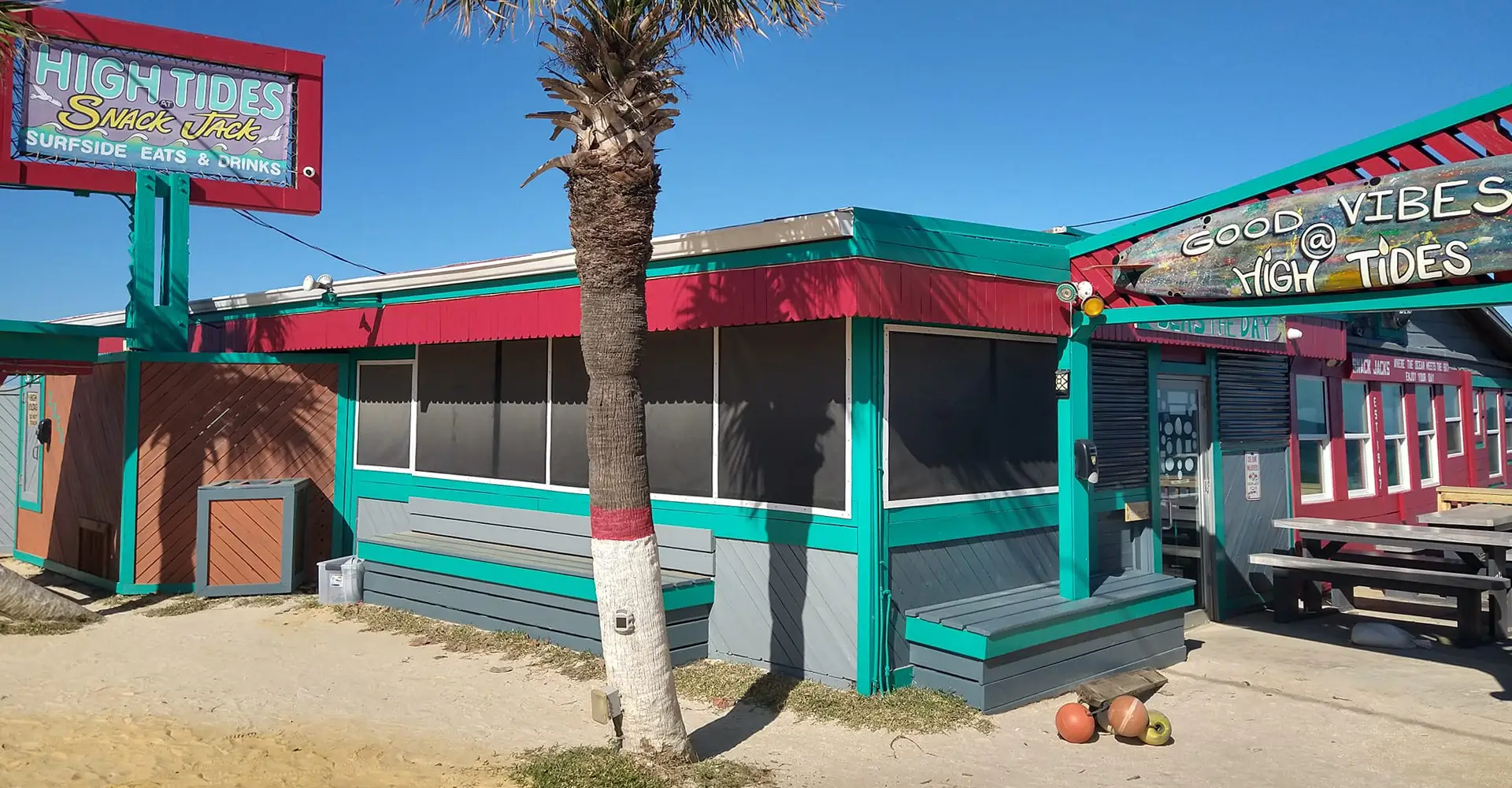 High Tides At Snack Jack in Flagler Beach, FL