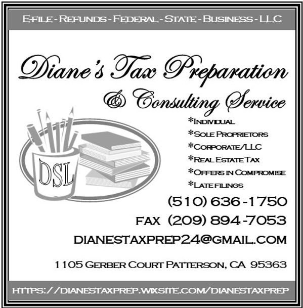 Diane's Tax Preparation and Consulting Service in Patterson, CA (2)