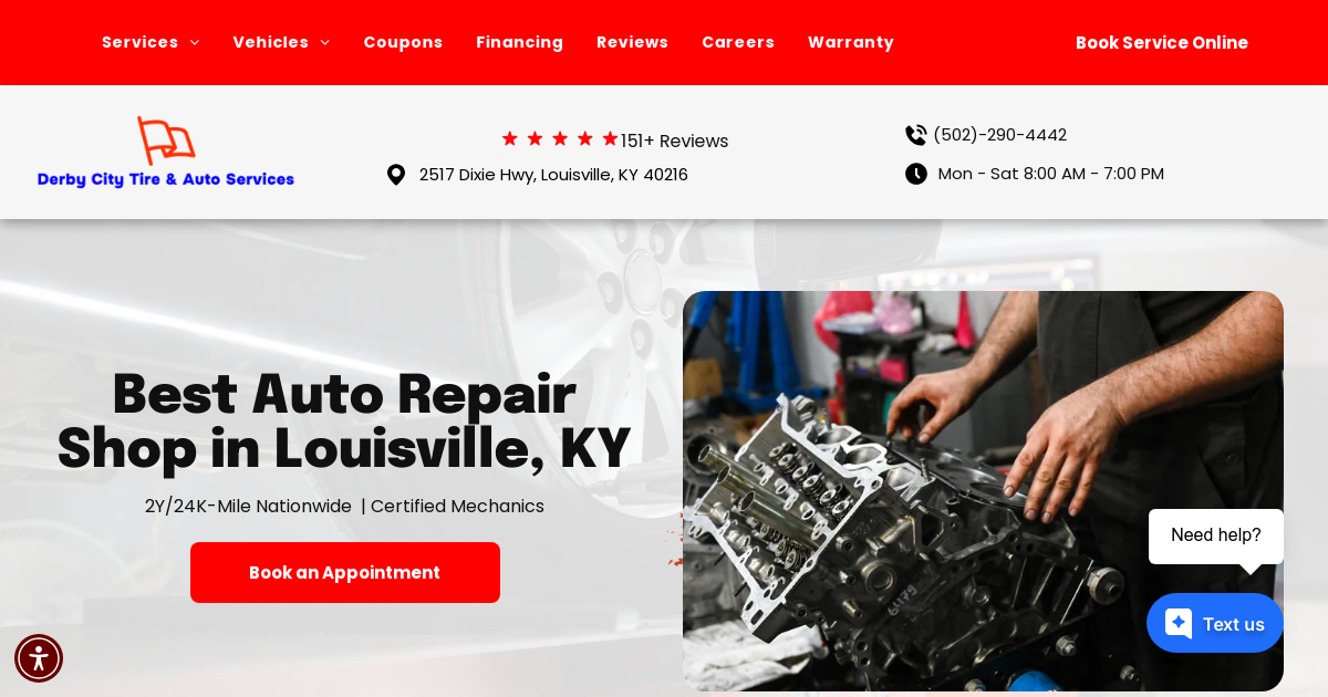 Derby City Tire & Auto Services in Louisville, KY