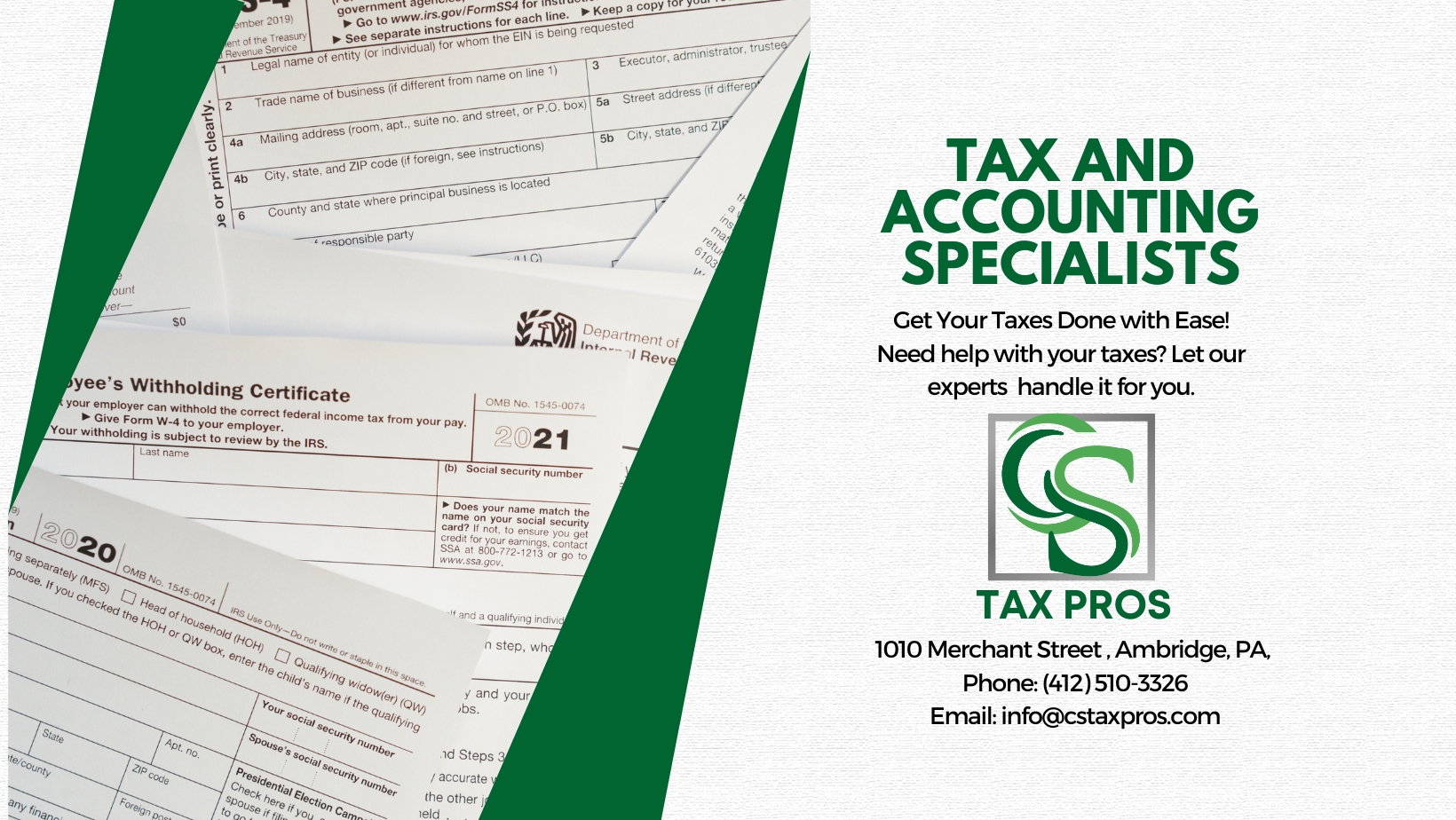CS Tax Pros in Ambridge, PA