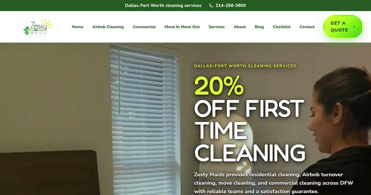 Zesty Maids in Dallas, TX