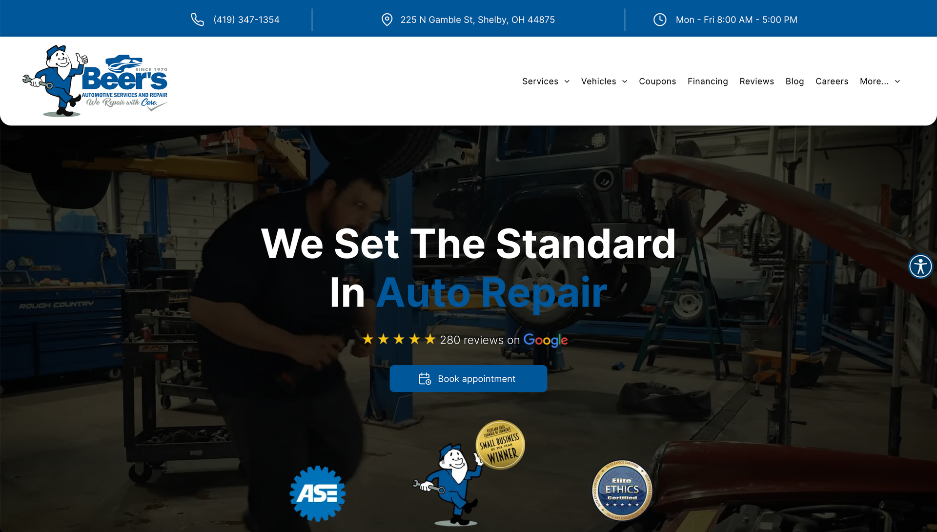 Beer's Automotive Services and Repair in Shelby, OH