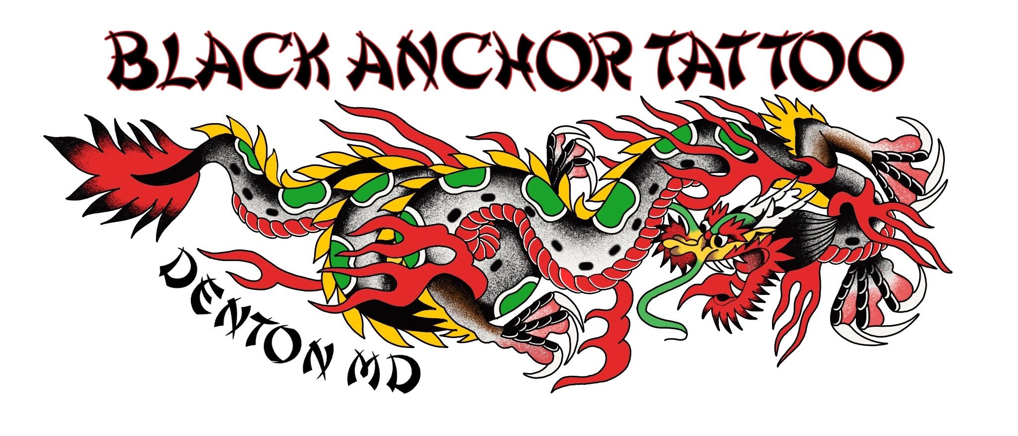 Black Anchor Tattoo in Denton, MD