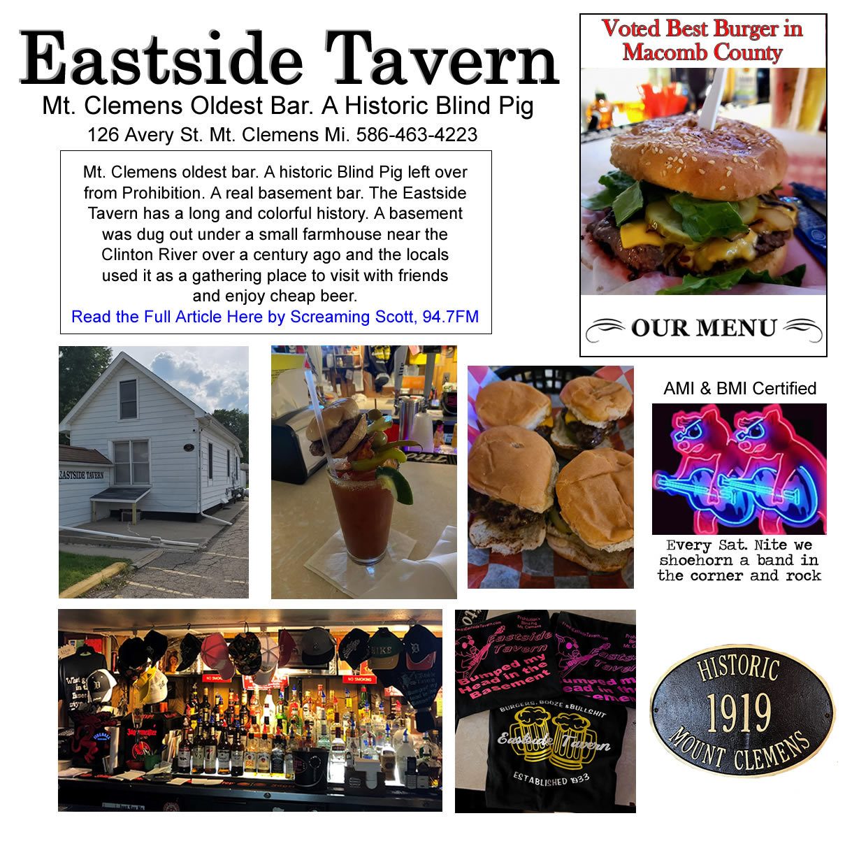 Eastside Tavern in Mt Clemens, MI