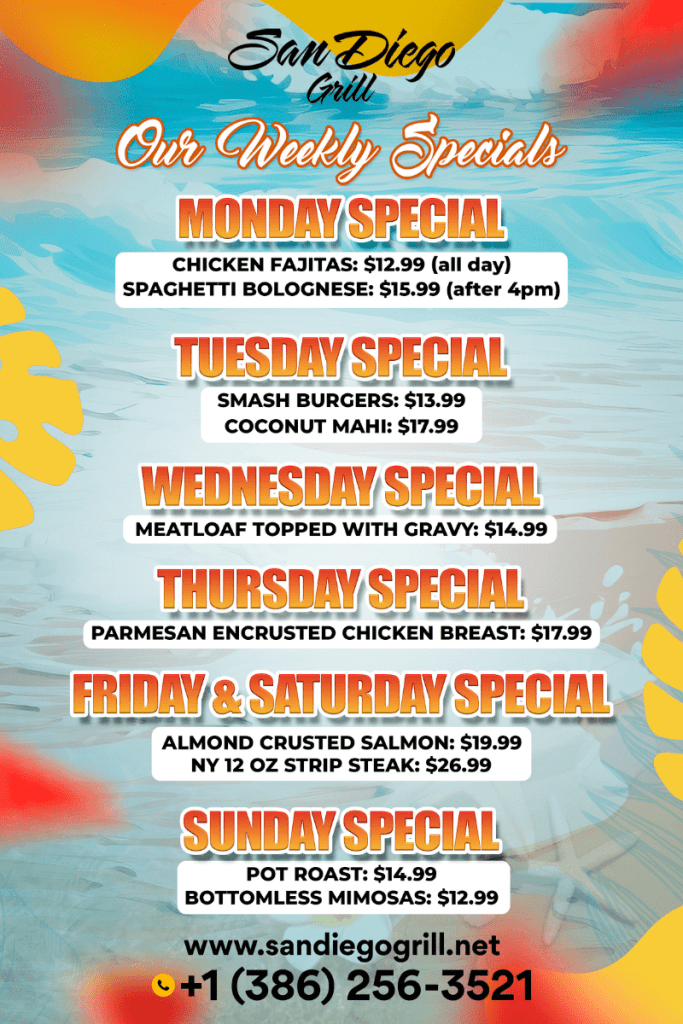 San Diego Grill | Port Orange Restaurant in Port Orange, FL (2)