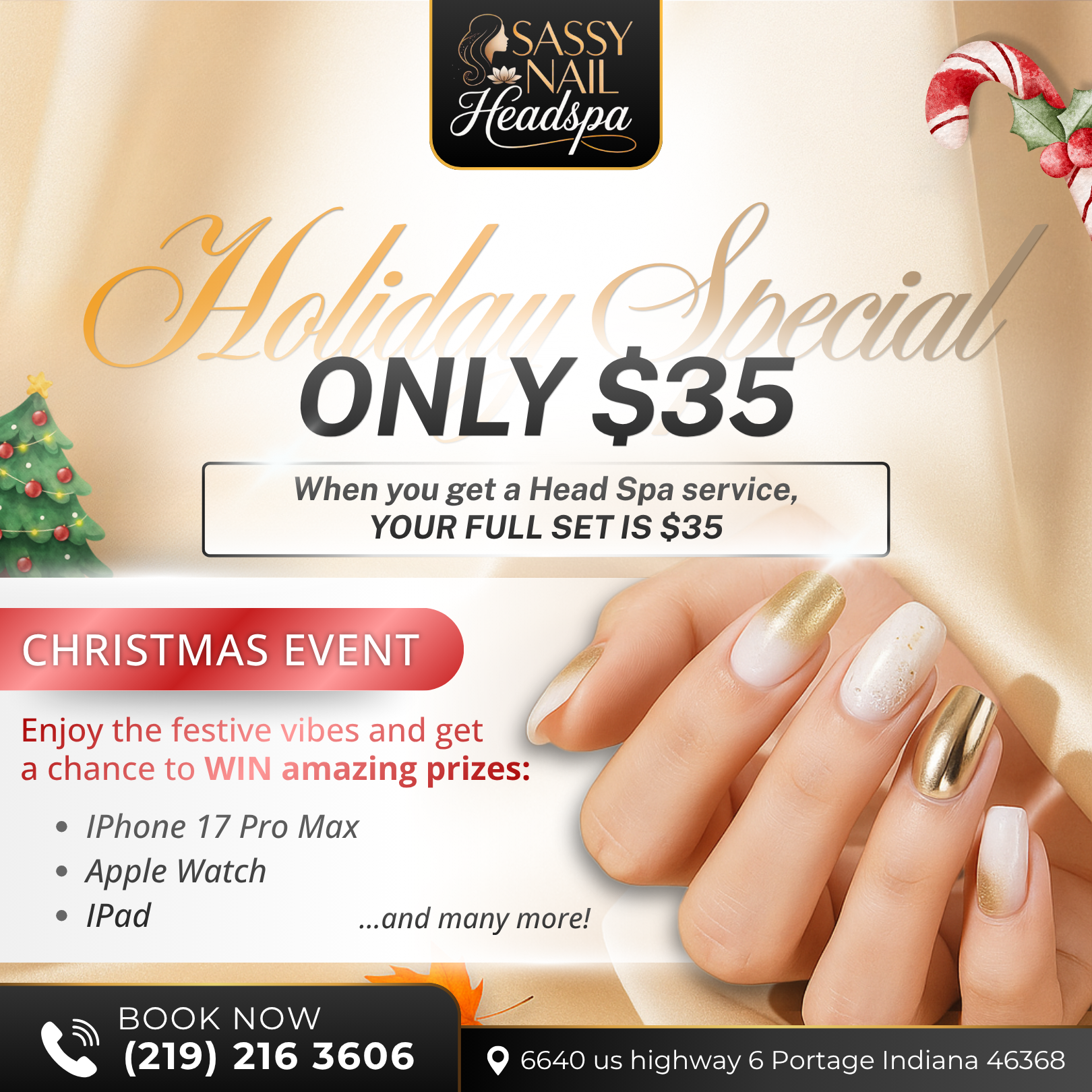 Vietnamese Nails & Headspa in Portage, IN
