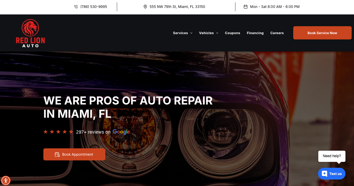 Red Lion Auto Repair in Miami, FL