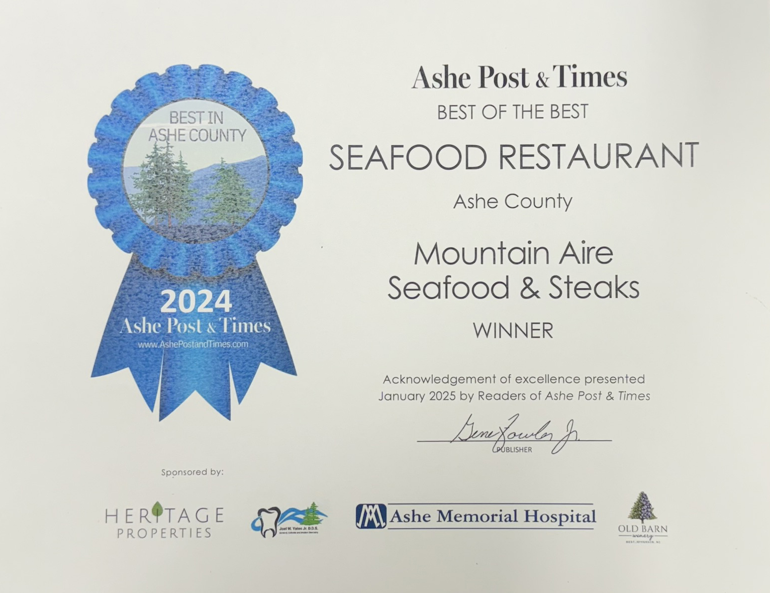 Mountain Aire Seafood & Steaks in West Jefferson, NC (2)