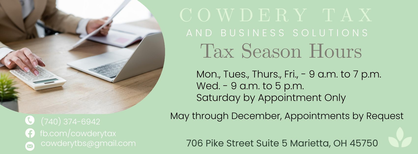 Cowdery Tax and Business Solutions in Marietta, OH