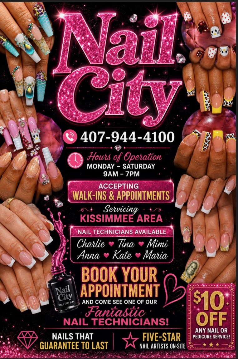 Nail City(need hiring nail technician in Kissimmee, FL (2)