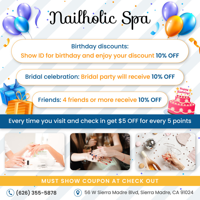 Nailholic Spa (10% OFF or $5 OFF Coupon) in Sierra Madre, CA (2)