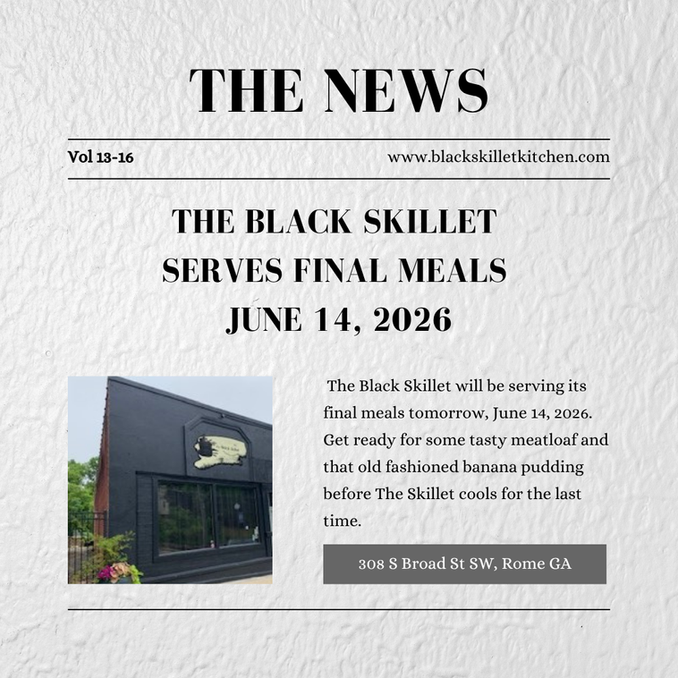 the Black Skillet country kitchen in Rome, GA