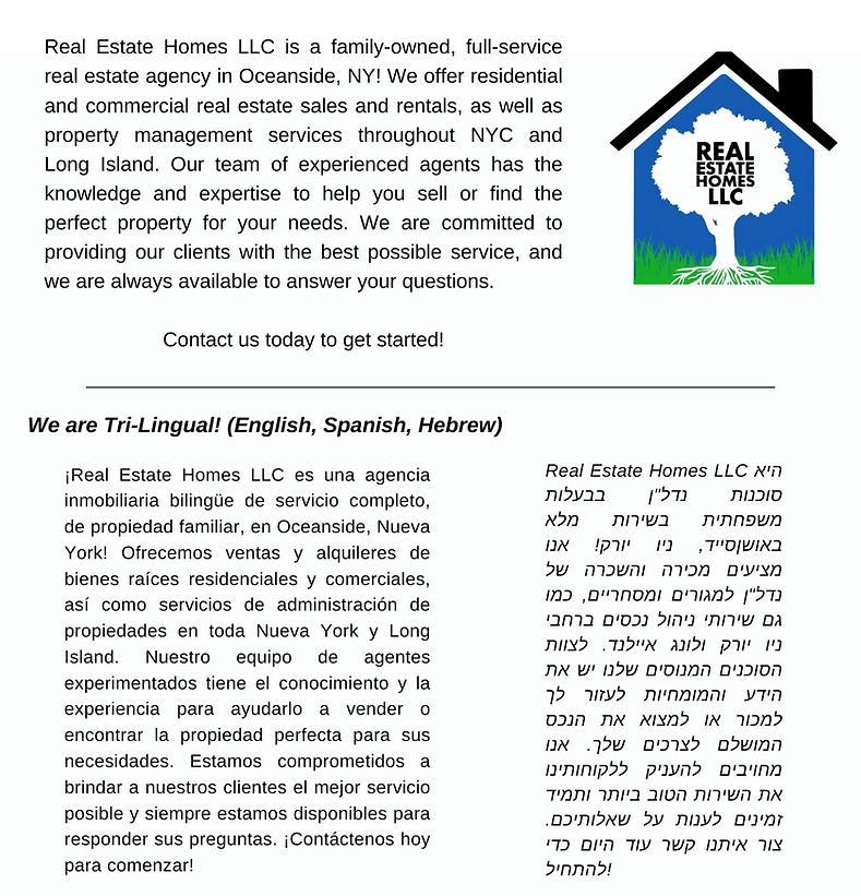 Real Estate Homes, LLC - Commercial & Residential Sales. We Buy Homes for Cash. Best Real Estate Agency in NY. in Oceanside, NY (2)