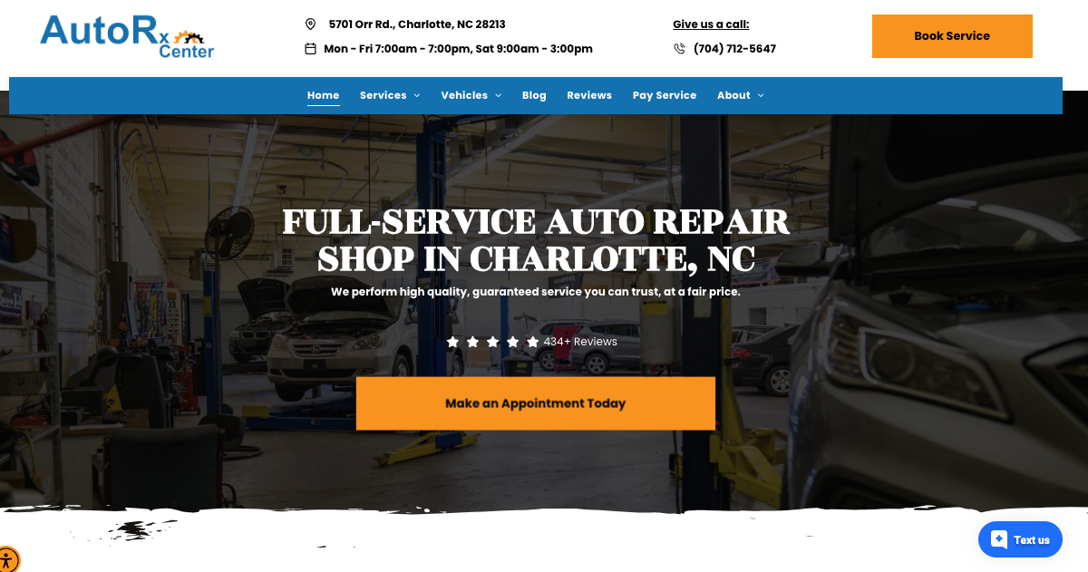 AutoRx Center in Charlotte, NC